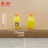 Nova série de garrafas de bebida simuladas, acessórios de resina com cola de creme DIY feitos à mão, pingentes, enfeites para pendurar e peças decorativas