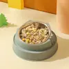 Tigela de alimentação para animais de estimação em estoque, tigela para gatos, tigela de aço inoxidável para animais de estimação com design de rosto de gato, comedouro protetor de pescoço, suprimentos para animais de estimação