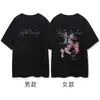 Verão [Algodão Penteado Puro] Tops Únicos Combinando para Casal de Manga Curta, Camisetas Especiais de Nicho de Alta Qualidade para Mulheres