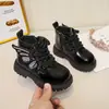 Botas Martin para niños, nueva colección otoño/invierno 2026, botas de cuero para niñas, estilo británico, botines sencillos para bebé, botas de trabajo, botines alados