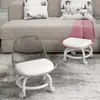 Banqueta pequena de acrílico com rodas universais silenciosas, banqueta de aprendizado para crianças, cadeira popular da internet, banqueta baixa com rodízios, para costura