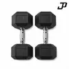 Super fábrica en stock exportación comercio exterior mancuernas hexagonales recubiertas en libras, hierro fundido, equipo de gimnasio para hombres para entrenamientos en casa