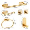 Toallero de acero inoxidable transfronterizo, apto para baño, barra para colgar toallas en la pared, toallero con gancho, toallero sin perforaciones.
