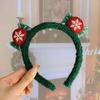 Diadema de astas con bola de pelo Mori, linda horquilla navideña de alce, diadema de felpa para niña, horquilla lateral para celebrante cibernético.