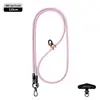 Nuevo cordón para teléfono móvil 6MM resistente para colgar en el cuello ajustable para exteriores anti-pérdida delicada cuerda trenzada para muñeca negra