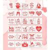 Amazon plantilla transfronteriza de rosa plantilla de amor día de San Valentín plantilla hueca plantilla para pintar