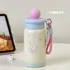 2025 Nova Caneca Térmica para Meninas Fofa Portátil Copo de Água com Aparência Sofisticada Aço Inoxidável 316 Copo para Estudantes
