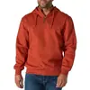 Moletom Unissex com Capuz e Zíper Parcial, Linha Trendy de Marca Transfronteiriça, Forrado com Lã, Modelagem Solta, Peso Pesado, à Prova de Vento e Chuva