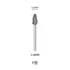 Fabricante original 3 * 6 mm aleación de acero de tungsteno fresa rotatoria cabeza de molienda de metal cuchillo escariador fresadora de ranura única ranura doble traje