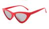 Gafas de sol de moda para mujer cara pequeña ojo de gato transparentes gafas de mar nuevo triángulo gafas de sol Europa y Estados Unidos venta al por mayor