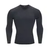 Mallas Deportivas de Compresión de Manga Larga de Secado Rápido para Hombre para Correr, Fútbol, Entrenamiento de Alta Elasticidad y Capa Base de Baloncesto