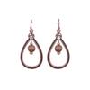 Pendientes Vintage de Madera Desgastada Joyería de Oreja con Borla Étnica Pendientes Bohemios de Círculo Grande Accesorios de Amazon