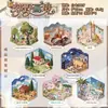 Livro de Adesivos PET Yuxian Scenic mini1.0, Cena 3D Tricô Imitado Tridimensional Diário Imersivo Brinquedo Alívio de Estresse