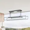 Secador de roupas elétrico para comércio exterior transfronteiriço, secagem ao ar e secagem, secadora de roupas totalmente automática, iluminação de tela grande, varal de varanda com altura ajustável