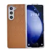 Adequado para Capa de Celular Samsung Z Fold8 Ultra, Padrão Quadrado em Forma de Diamante, Textura de Couro de Cor Sólida, Capa Protetora para Tela Dobrável com 7/6/ 50% de Desconto