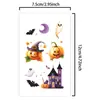 Pegatinas de Tatuaje de Halloween Transfronterizas para Niños, Brillo Colorido, Estilo Nuevo para Brazos, Fiesta Personalizada, Sencillo, Seguro y Fácil de Limpiar