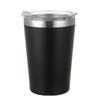 Taza de Leche de 450 ml, Modelo Nuevo, Taza Térmica de Acero Inoxidable 304 con Tapa, Taza de Café Sencilla, Taza Recta para Coche con Doble Pared y Recubrimiento en Spray