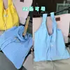 Nuevo producto de verano: bolso de hombro reversible de rayas de gran capacidad, bolso de mujer moderno y sencillo
