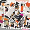 36 Pegatinas de Sellos de Animales y Paisajes Estilo Collage, Ilustraciones Abstractas Estilo Ins, para Diario y Decoración Creativa al por Mayor