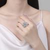 Pendientes de diamantes con forma de flor de circón brillante, muy vendidos entre Europa y Estados Unidos, collar de moda, colgante, anillo de alta gama para mujeres de la alta sociedad.