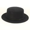 Amazon Transfronterizo Otoño e Invierno 2022 Nuevo Sombrero de Lana de Ala Plana Negro Sombrero de Copa Sombrero Casual Moda Sombrero de Lana Niños