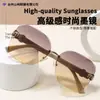 Nuevas Gafas de Sol de Diseñador 2025 para Mujer, Moda Europea y Americana, Protección UV, Gafas de Sol Transfronterizas, Sensación de Alta Gama