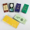Bolsa de té negro Qingyuan Yingde con cierre de cremallera sellado de ocho lados fácil de rasgar bolsa de embalaje de té con logotipo personalizado bolsa aluminizada a prueba de humedad