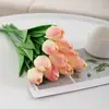 Flor Artificial de Tulipán Mini PU Flor Artificial Transfronteriza Boda Decoración del Hogar Flor Sensación Tulipán Planta Artificial