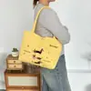 Nova Bolsa de Mão Bordada de Desenho Animado, Bonita e Macia, Bolsa de Ombro de Grande Capacidade, Bolsa Tote Versátil para o Dia a Dia em Algodão Acolchoado