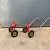 Veículo de Transporte de Tubos para Combate a Incêndios, Carrinho de Arraste de Tubos de Quatro Rodas de Serviço Pesado, Carrinho de Transporte
