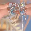 Ear Cuff de Arco com Cinco Zircônias de Alta Qualidade Dongdaemun Coreano para Mulheres, Estilo Ins Frio Elegante, Ear Cuff Personalizado para Mulheres