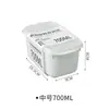 Caja de almacenamiento de alimentos para refrigerador, caja sellada para mantener la frescura de los granos de cocina, caja de plástico para albóndigas de comida para el hogar, calentable