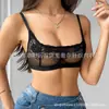 Amazon Europeo y Americano Ebay Sujetador de Encaje Sexy Transparente para Mujer Sin Aros para Soportar los Senos Lencería Francesa Sexy