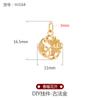 Pulsera colgante de oro arena con cuentas hechas a mano con cuentas de oro antiguo tejido a mano con material de cuerda, esmalte azul quemado, cuentas para joyería DIY