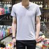 Nueva camiseta de manga corta para hombre primavera y verano 2022 camiseta de hombre color ajuste slim manga corta camiseta lisa para hombre venta al por mayor