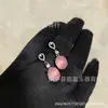 Venta al por mayor Pendientes de Calabaza Estilo Chino Nuevo Incrustados con Aguamarina Rosa Hielo Aguja de Plata 925 Pendientes de Ágata Jade Pendientes Joyería