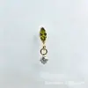 Brinco Pingente G23 Titânio Liga de Titânio Astmf-136 Zircônia Redonda Única Marquise Piercing Labial Stud de Titânio com Rosca Interna