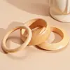 Pulseira Europeia e Americana Transfronteiriça Irregular de Resina Marrom de Rosto Largo, Pulseira de Moda Simples e Exagerada, Joias de Luxo Leve e de Alto Padrão