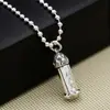 Joyería de plata de ley S925 al por mayor moda japonesa y coreana retro plata tailandesa simple Loto maldición Shurangama caja gaboo colgante recto