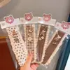 Pegatina de Flequillo de Velcro para Niñas Peine Organizador Domador de Cabello Rebelde a Cuadros Color Café con Leche Pinza para Cabello de Bebé Accesorios para el Cabello