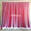 Cortinas de Gasa de Hilo de Red para Bodas, Accesorios, Cortinas Dobles Flotantes de Gasa para Bodas, Estilo Nuevo, Decoración de Cortina de Pared de Fondo para Jardín de Infancia
