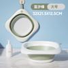 Lavabo Plegable Uso Dormitorio Estudiante Bebé Lavado Pequeño Portátil Viaje Comprimido Palangana de Agua Hogar Lavandería
