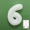 Venta al por mayor estilo INS comercio electrónico transfronterizo 16 pulgadas Exquisitamente empaquetado digital empaque individual de tarjeta de papel globos de papel de aluminio, versión delgada americana