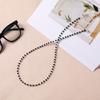 Cadena para Gafas Estilo Collar de Perlas, Cordón Anticaída, Correa de Silicona Suave Antideslizante para Gafas, Correa para el Cuello Antiperdida