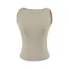 Verano 2026 Nuevo Estilo Dulce y Picante Chica Camisola Negra de Doble Capa Ropa Exterior para Mujer Ajustada Sin Mangas Camiseta Top Corto