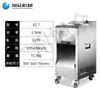 Moedor de Carne Totalmente Automático Xuzhong Fatiador de Carne Comercial Triturador Elétrico Fatiador de Carne Corpo de Aço Inoxidável Lâmina Dupla
