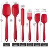 6 peças de silicone espátula conjunto silicone utensílios de cozinha ferramentas de panificação espátula creme espátula escova Amazon venda direta