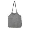 2026 Nuevo Bolso Tote Casual Versátil de Lunares Estilo Vintage Ins para Mujer, Bolso de Hombro de Gran Capacidad para Estudiantes Universitarios