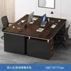 Escritorio y silla de oficina para personal de dos plazas, escritorio moderno simple para jefe de oficina, escritorio para computadora de empleado lado a lado