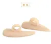 Separador de Dedo do Pé Caracol de Furo Único Silicone Alinhador de Dedos Separador de Dedos